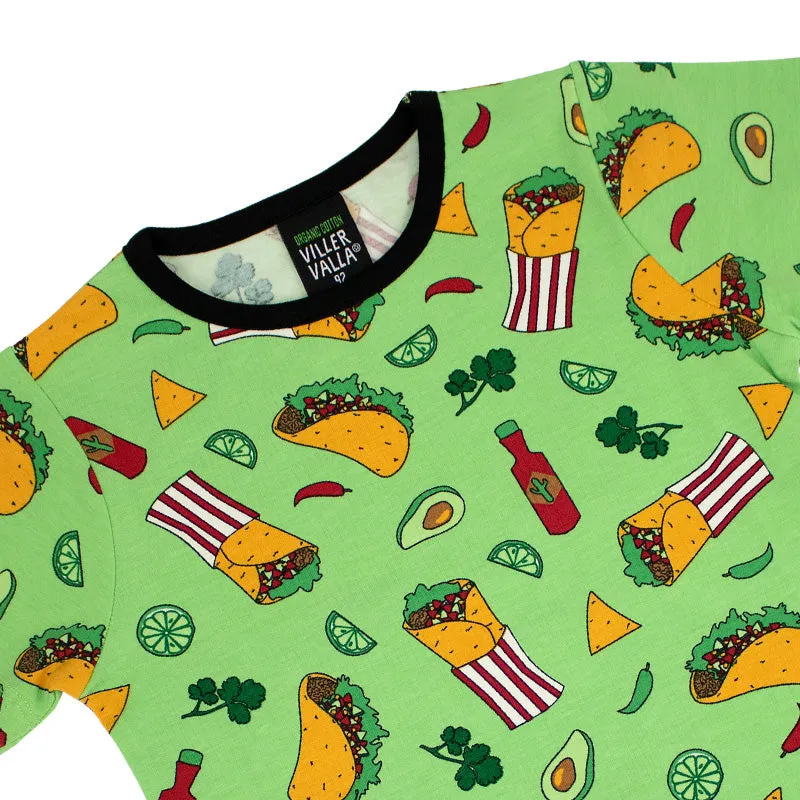 Villervalla Kids Taco T-Shirt - Leaf Green (Only 2 left! 2-3 & 3-4y)
