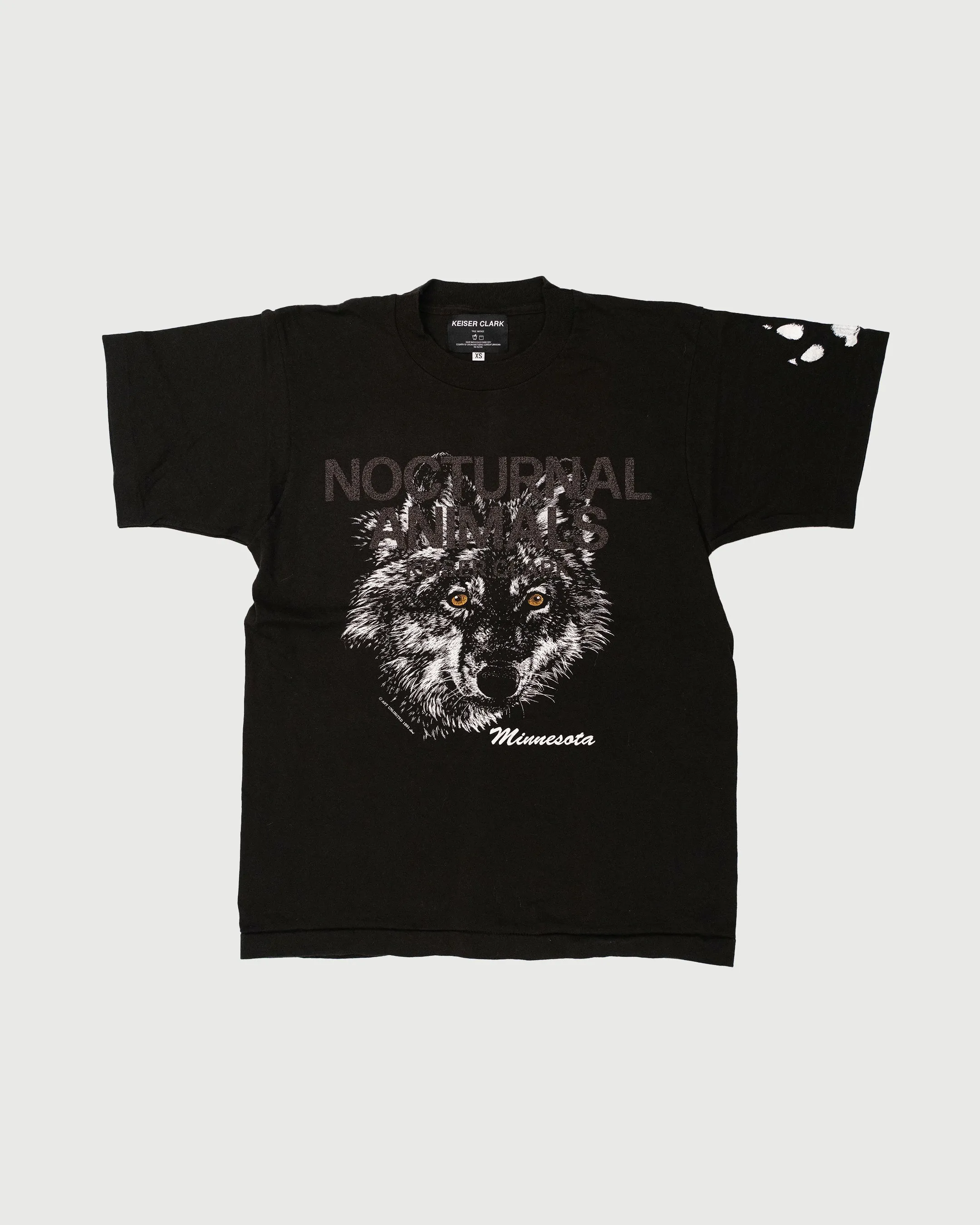 VINTAGE NOCTURNAL ANIMALS TEE (XS)