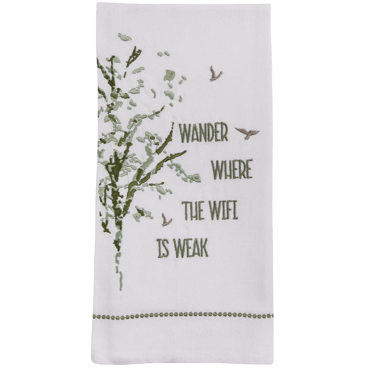 WANDER WERE THE WIFI DECORATIVE DISHTOWEL