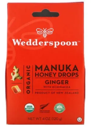 Wedderspoon Organic Manuka Honey Drops 120 Grams