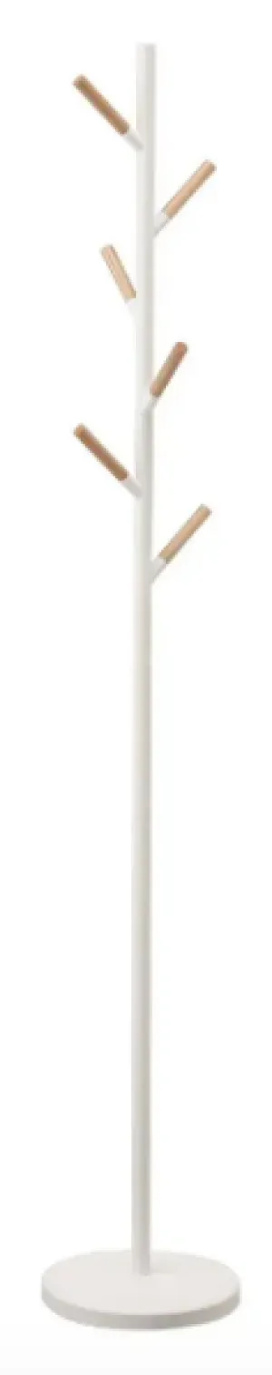 White & Wood Coat Rack