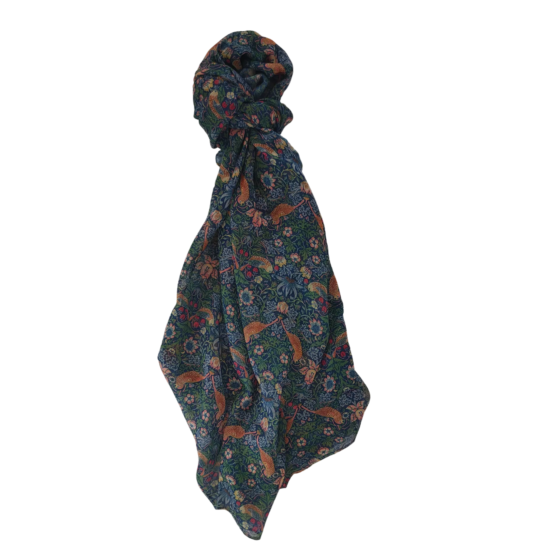 William Morris Scarf - Strawberry Thief Original
