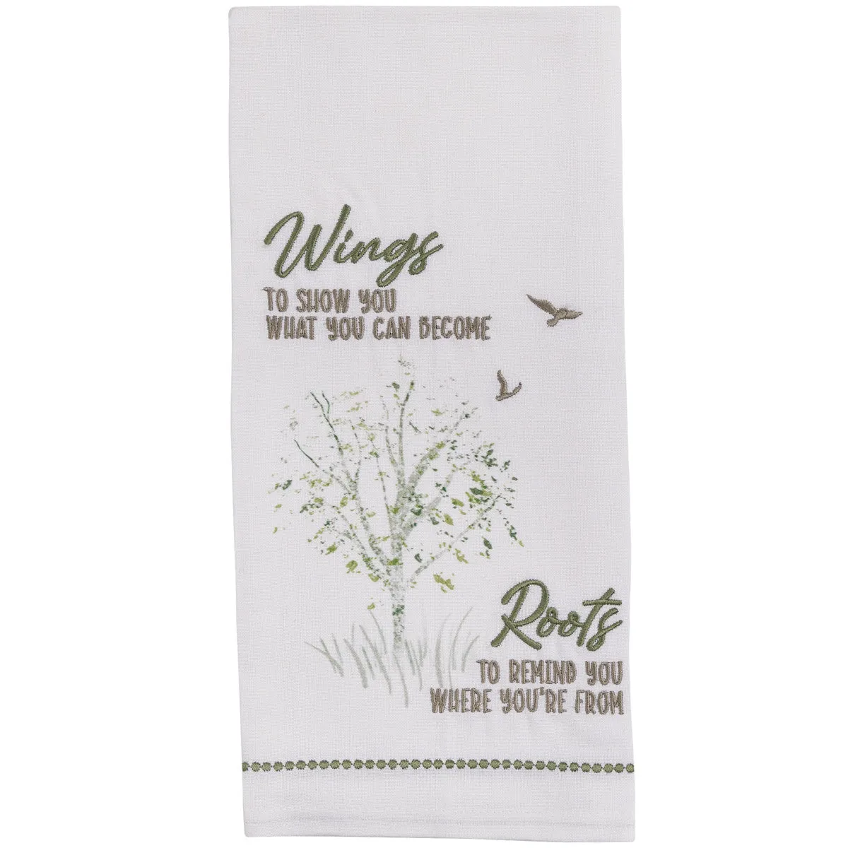 WINGS TO SHOW YOU DECORATIVE DISHTOWEL