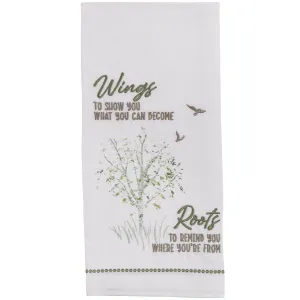 WINGS TO SHOW YOU DECORATIVE DISHTOWEL