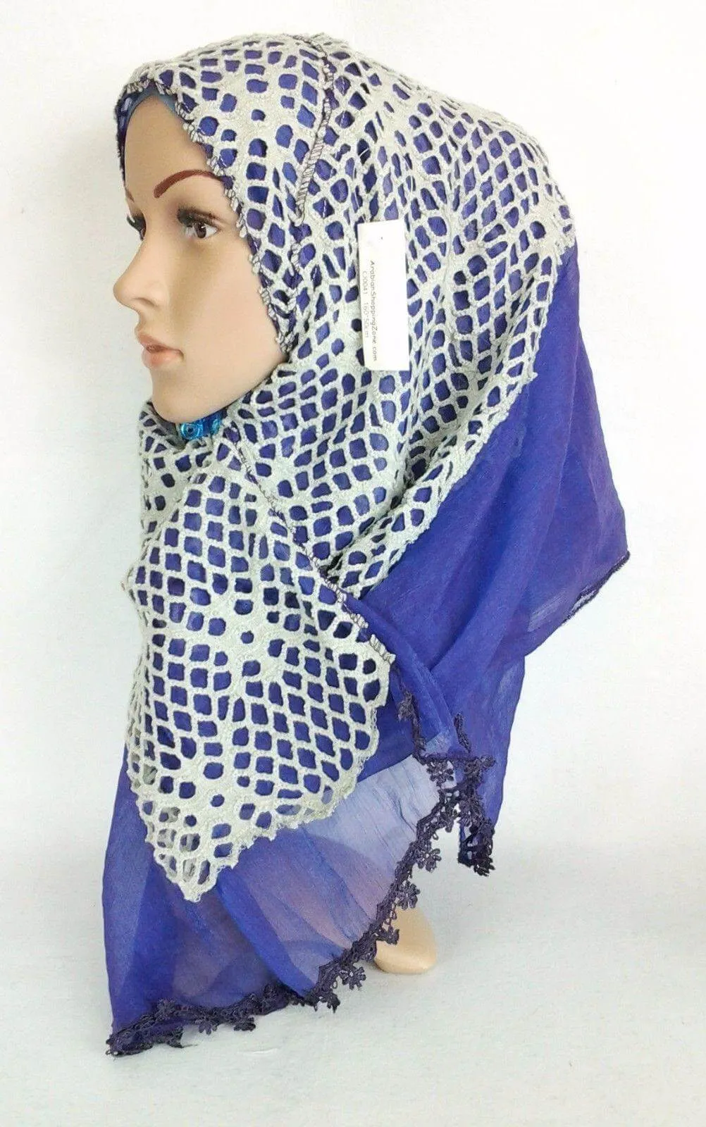 Women's Muslim Autumn Scarves Shawl Wrap Hijab knitting padded