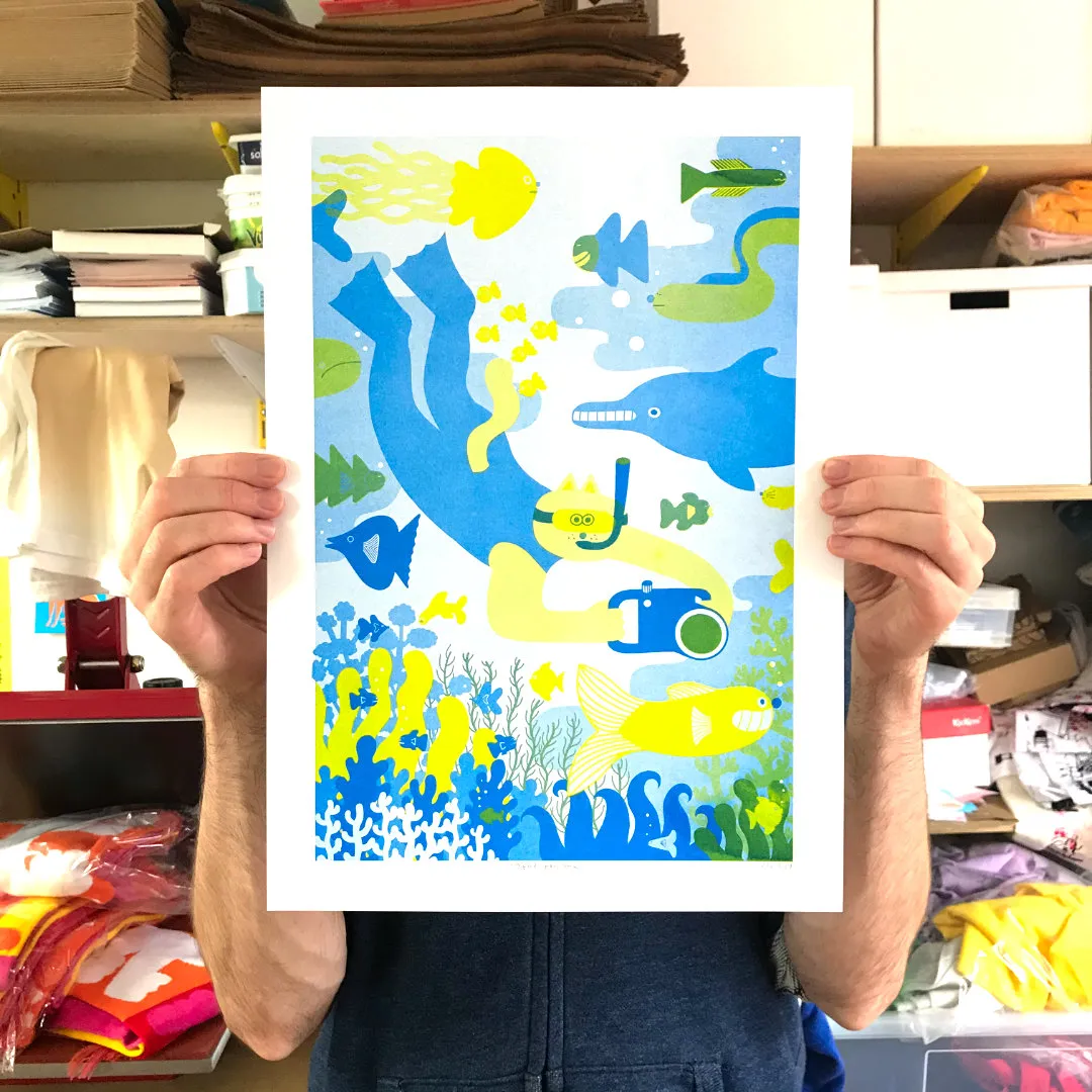 YUK FUN Ocean Explorer Riso Print
