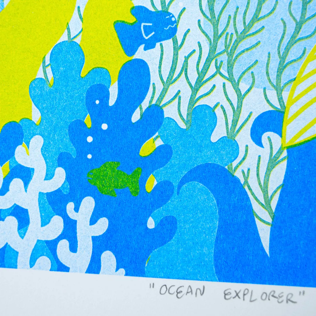 YUK FUN Ocean Explorer Riso Print