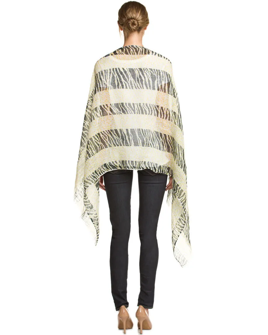 Zebra Striped Scarf