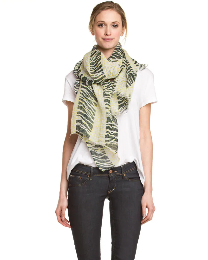 Zebra Striped Scarf