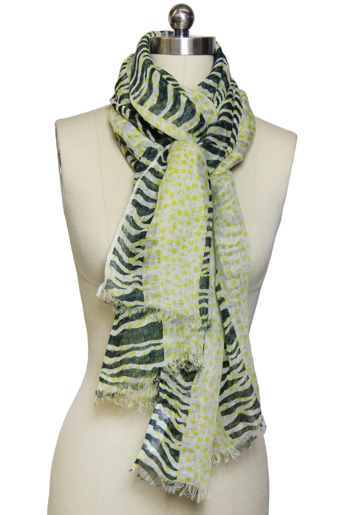 Zebra Striped Scarf