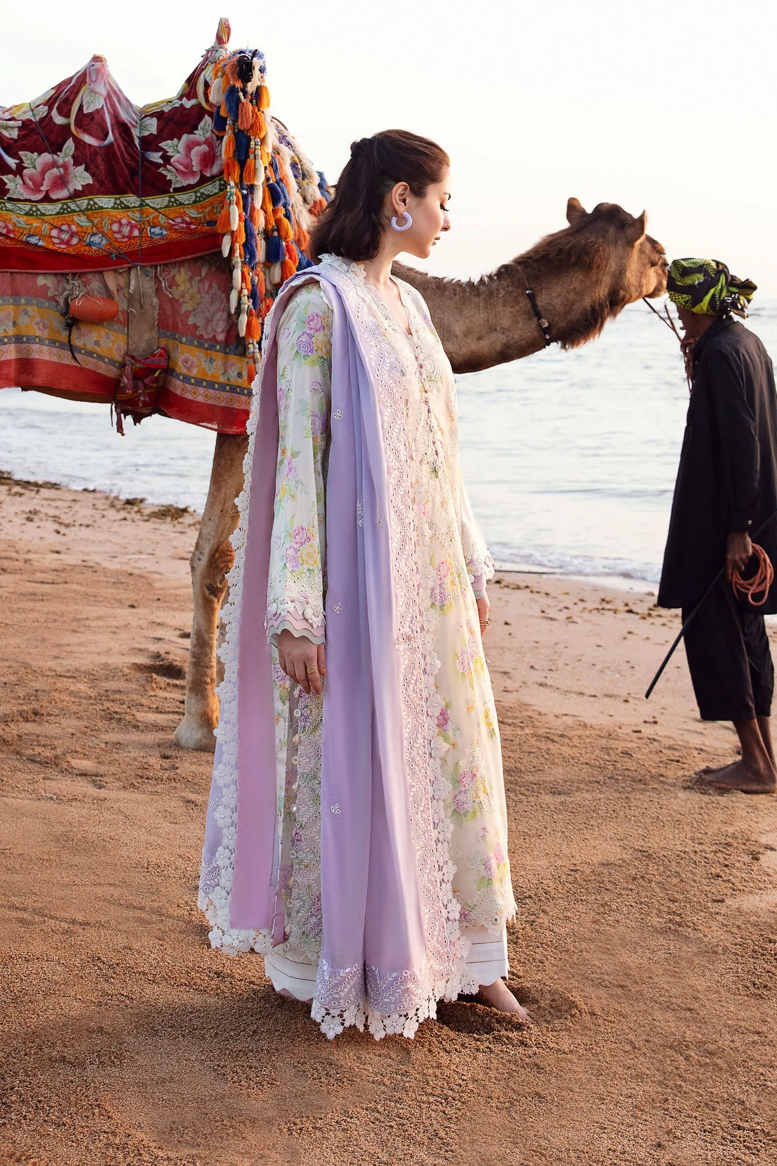 ZENEL (ZL23-09 B) | Zaha Lawn Collection 2023 | Embroidered Unstitched Lawn Suits