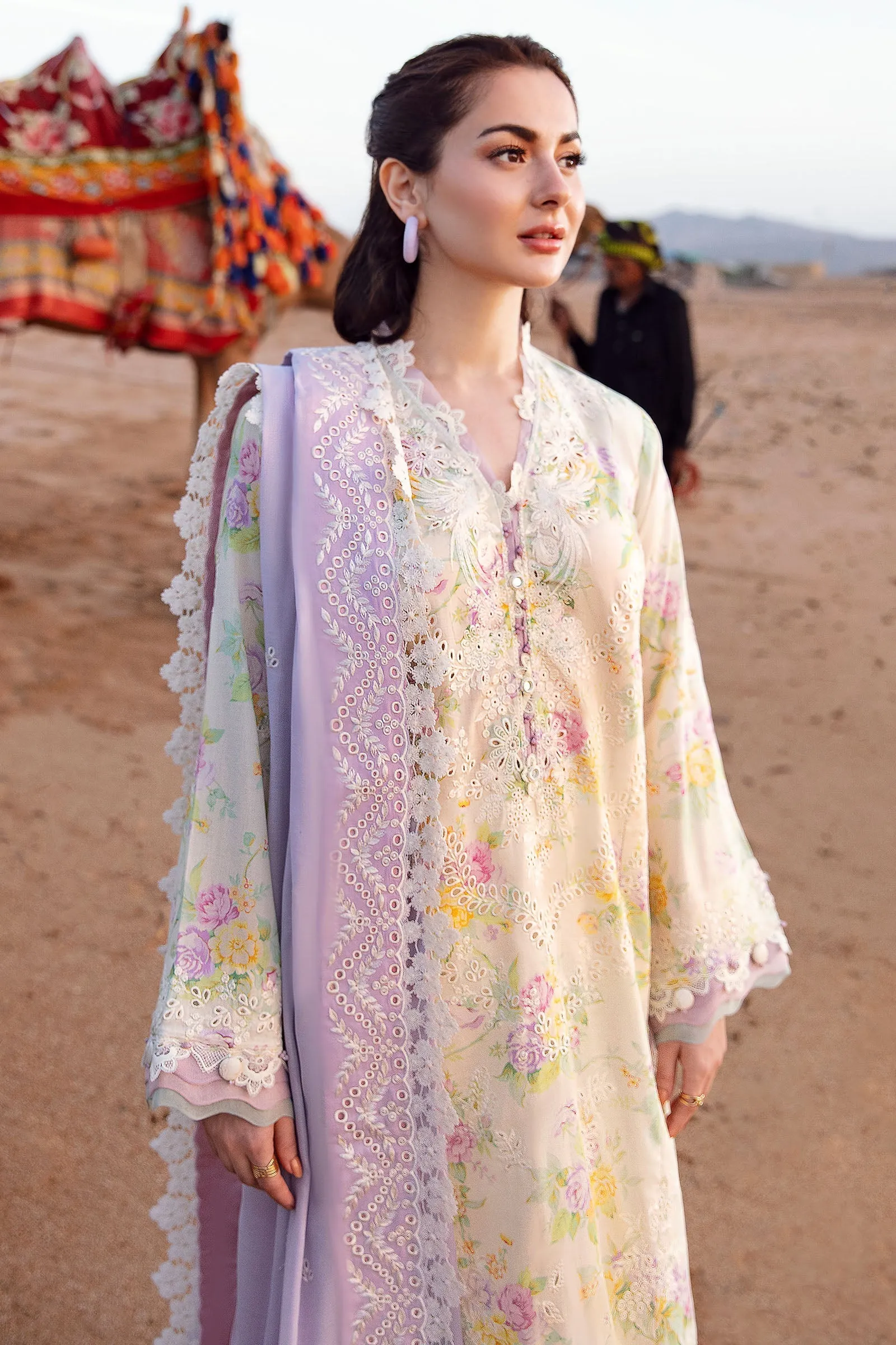 ZENEL (ZL23-09 B) | Zaha Lawn Collection 2023 | Embroidered Unstitched Lawn Suits